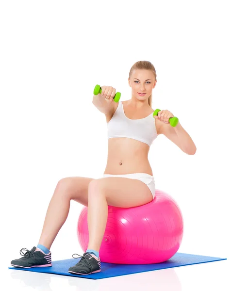 Fitness donna — Foto Stock