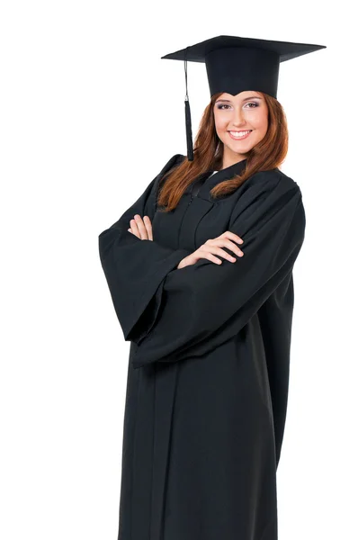 Graduating student girl — Stock Photo, Image