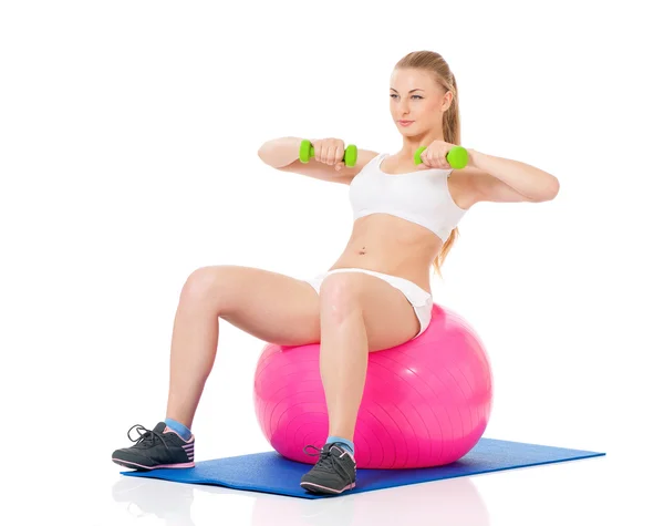 Fitness-Frau — Stockfoto