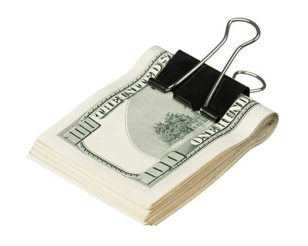 Dollar with clip — Stock Photo, Image