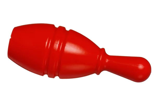 Plastic skittle of toy bowling — Stock Photo, Image