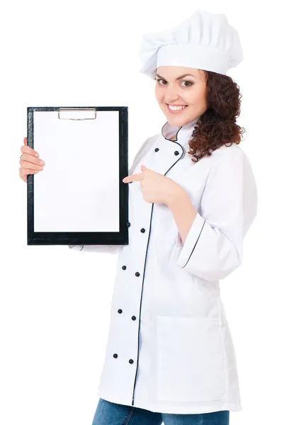 Mujer cocinera — Foto de Stock