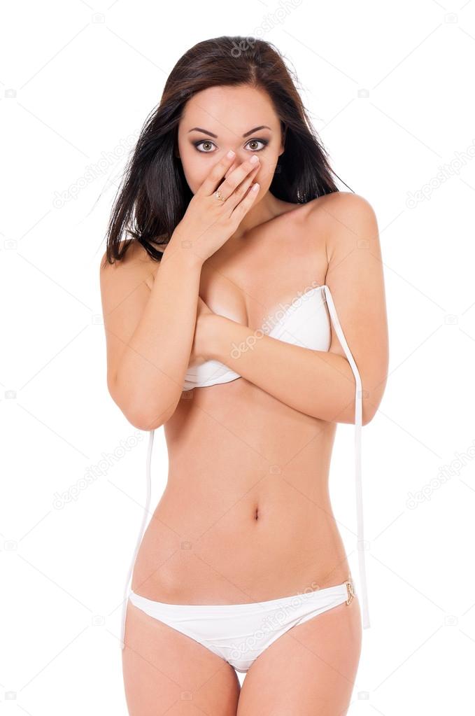 Woman in swimsuit