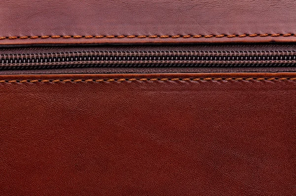 Brauner Reißverschluss — Stockfoto