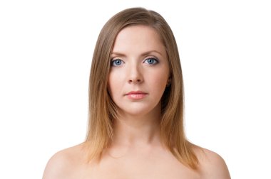 Güzel sarışın kadın.