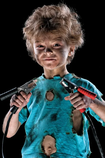 Little electrician — Stock Photo, Image