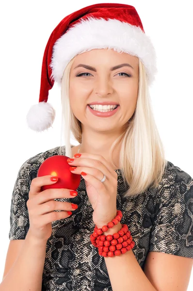 Kerstmis vrouw — Stockfoto