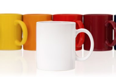 Colorful cups clipart