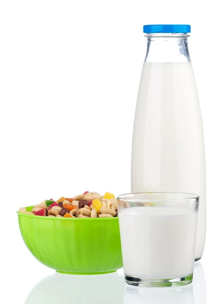 Eine Flasche Milch — Stockfoto