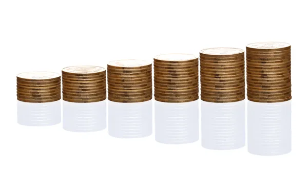 Towers of coins — Stock Photo, Image