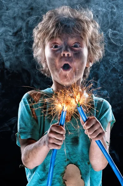 Little electrician — Stock Photo, Image