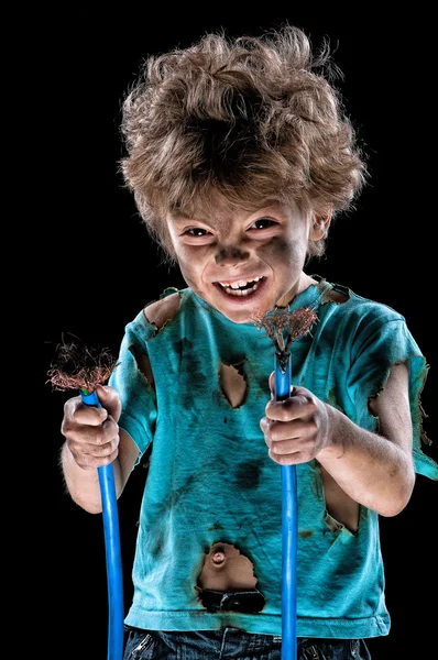 Little electrician — Stock Photo, Image