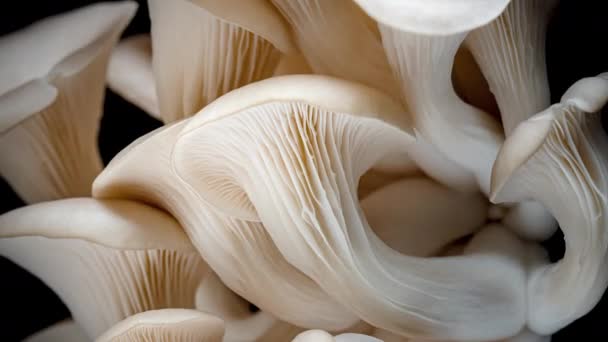 4K Czas upływu grzybów ostrygowych — Wideo stockowe