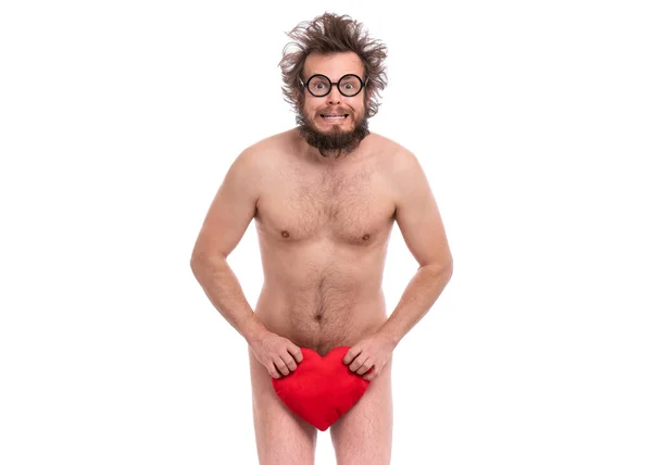 Crazy bearded man - love concept — Stock Photo, Image