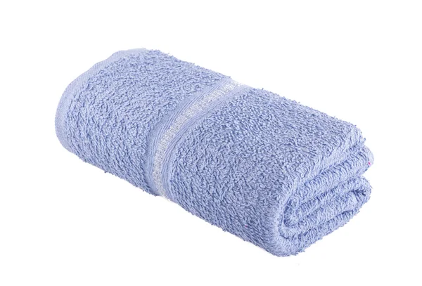 Bath towel isolated on white background — Stock Photo, Image