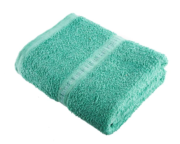 Bath towel isolated on white background — Stock Photo, Image