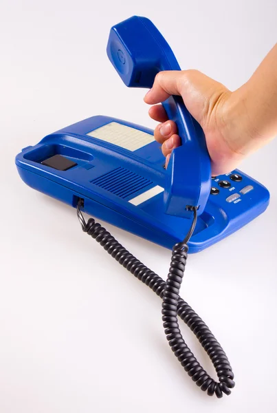 Blue phone — Stock Photo, Image