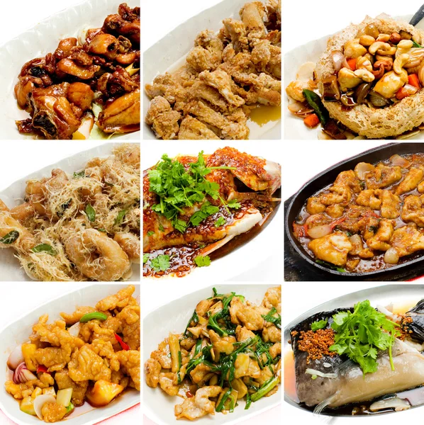 Kolekcja chińska Kuchnia Azjatycka — Zdjęcie stockowe