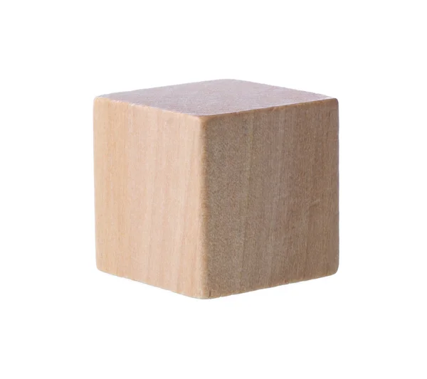Elementi in legno isolati su sfondo bianco — Foto Stock