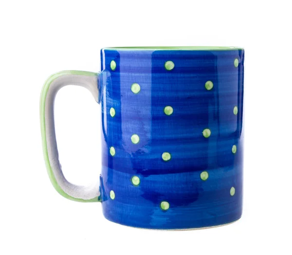 Blue ceramic cup — Stock Photo, Image