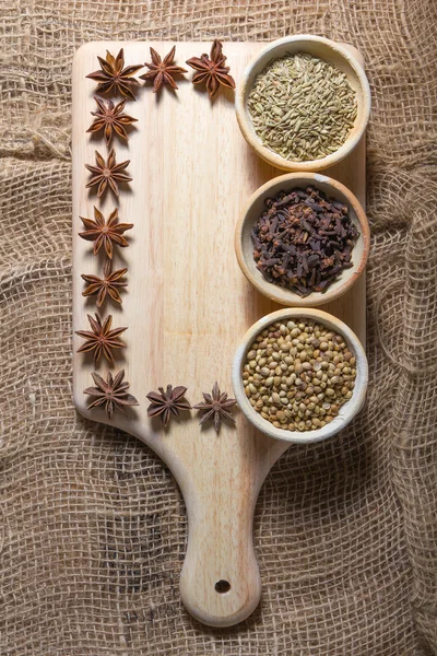 Spices, Cooking ingredients — Stock Photo, Image