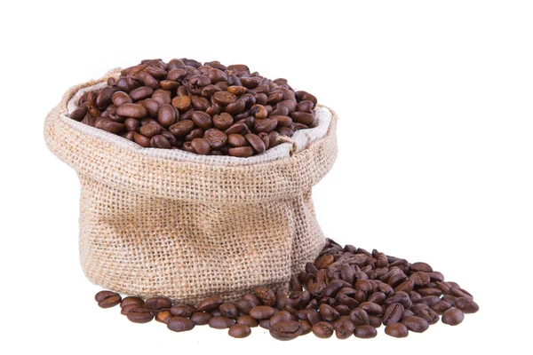 Black roasted coffee beans — Stock Photo, Image