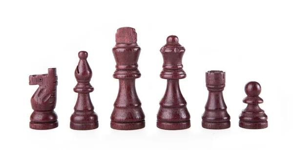 목조 체스 조각 — 스톡 사진