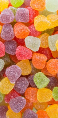 Renkli yumuşak jöle şekerlemeleri
