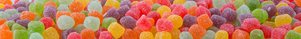 Colorful soft jelly candies