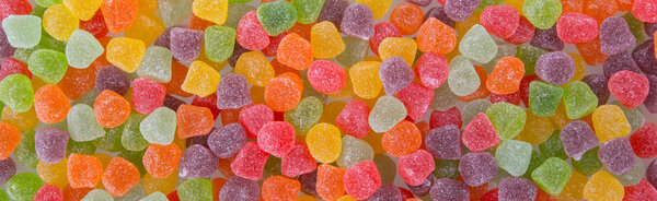Colorful soft jelly candies