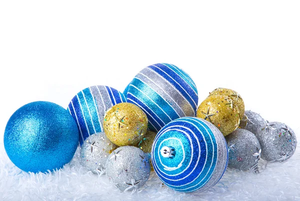 Boules de Noël en argent — Photo