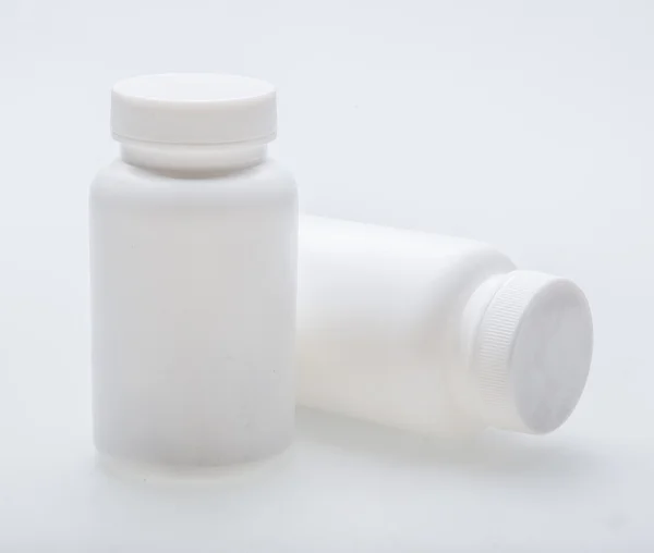 Blank White Medicine Bottle — Stock Photo, Image