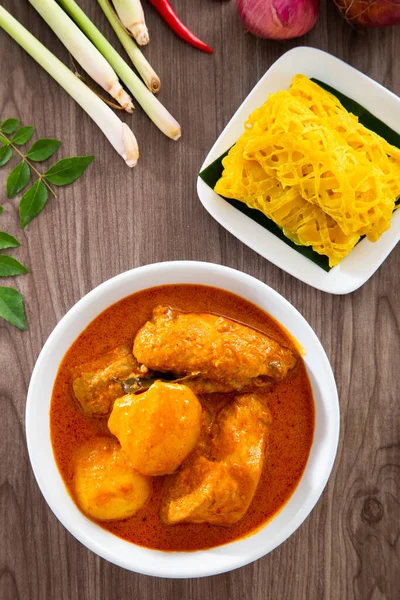 Roti Jala Panqueque Encaje Comida Tradicional Malaya Popular Bocadillo Malayo —  Fotos de Stock