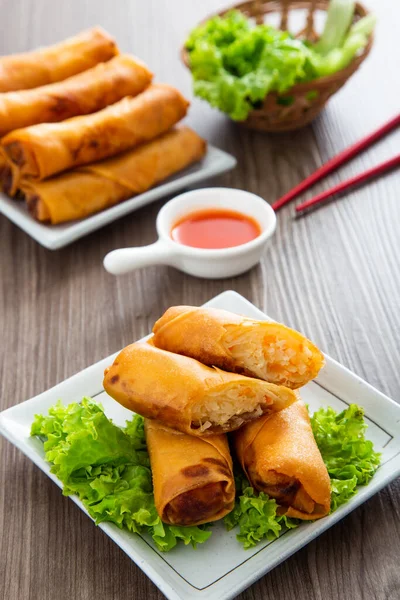 Deep Fried Spring Rolls Popiah — Stock Photo, Image