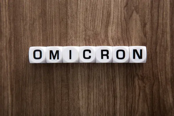 Yeni covid-19 omikron varyant türü sembolü. Konsept ve COVID-19 Omicron