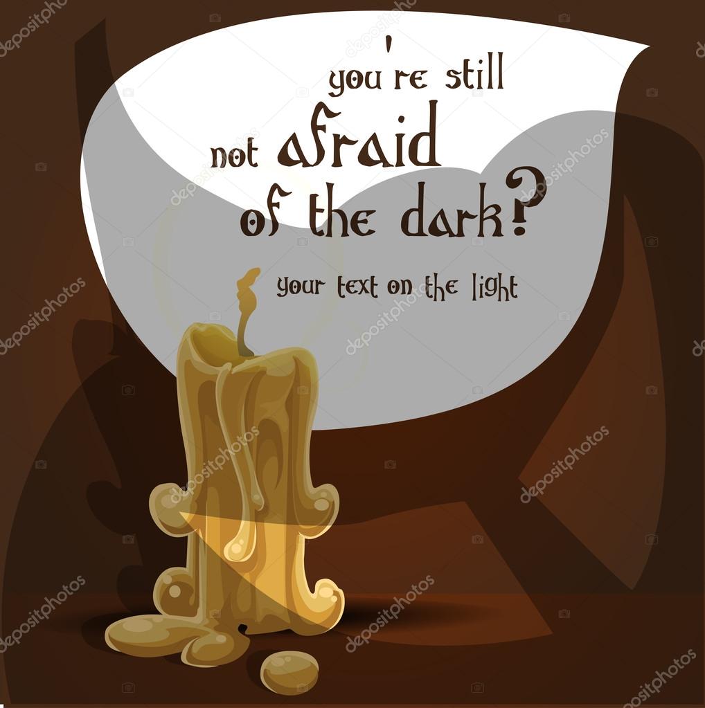 You're still not afraid of the dark? Halloween banner