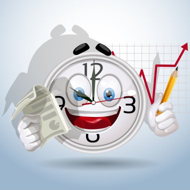 Watch smiley is a presentation of the company clipart