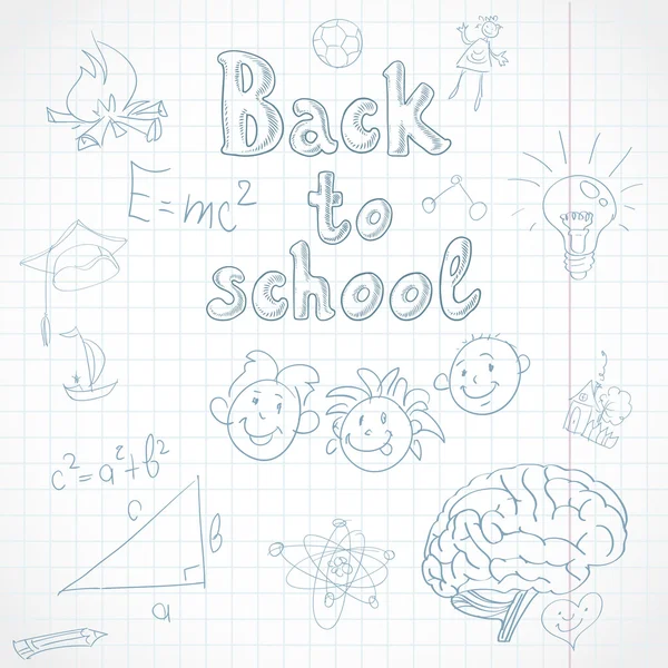 Back to school background — Stock Vector