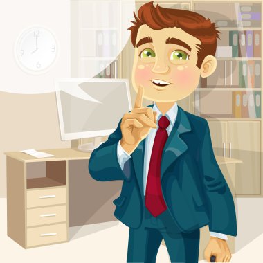 iş adamı Office susmasını istedi.