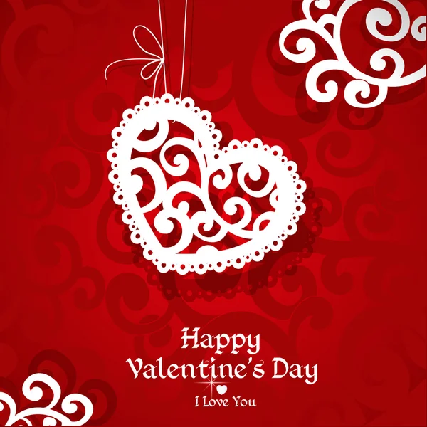 Carte de valentine abstraite délicate pour vos félicitations — Image vectorielle
