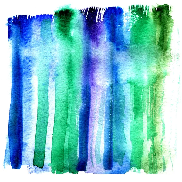 Wet strip of aquarelle paint on water textural paper — Stock Photo, Image