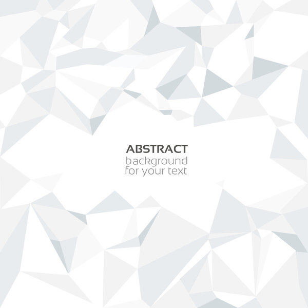 Abstract vector crumpled white paper background