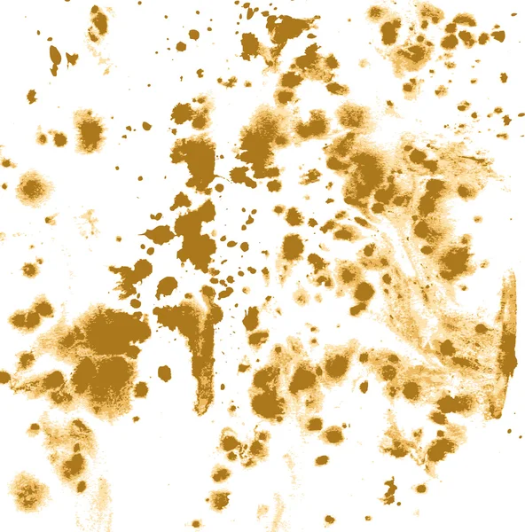 Brun éclaboussures et stries d'encre sur papier — Image vectorielle