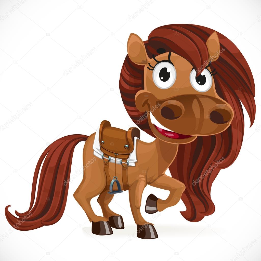 Cheval De Dessin Anime Mignon Bebe Image Vectorielle Par Yadviga C Illustration