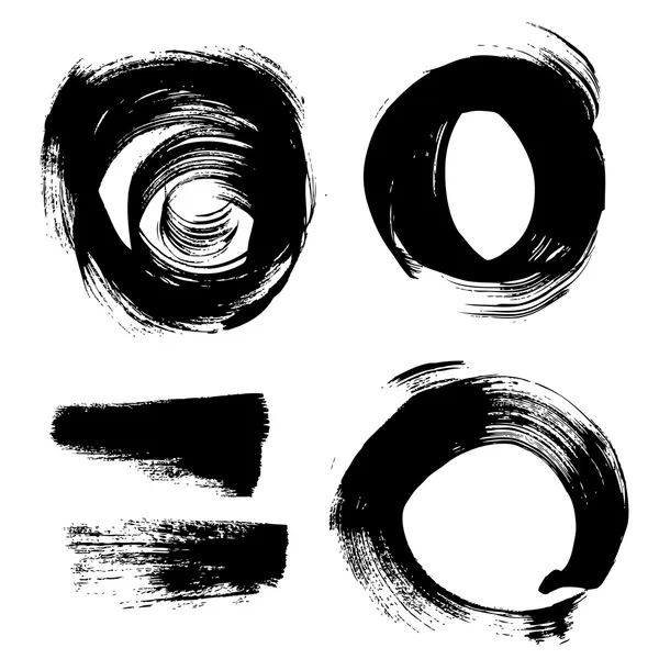 yuvarlak fırça ile el boyalı arka plan dokulu