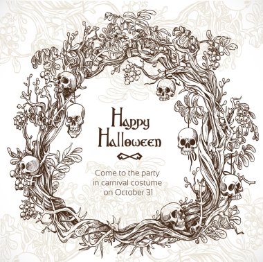 Free Free Halloween Wreath Svg SVG PNG EPS DXF File