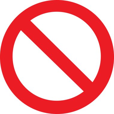 Not Allowed Sign clipart