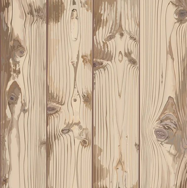 Kézzel festett textúra, világos fából készült — Stock Vector