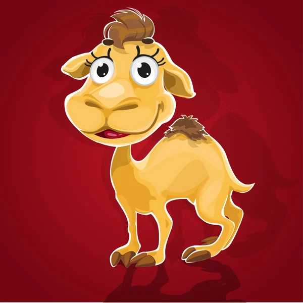 Schattige baby kameel — Stockvector