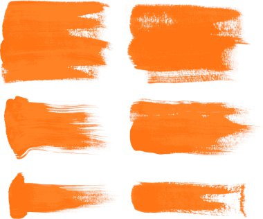 Turuncu fırça darbeleri - metin için mükemmel bir zemin